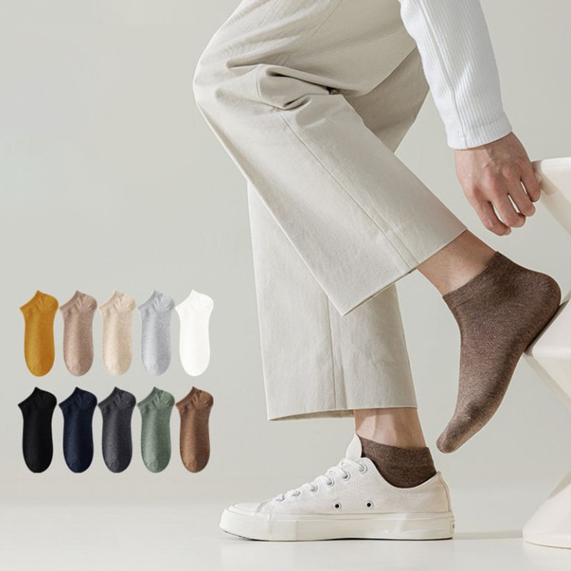 Stocaí Fir Dath Soladach Cotton an Earraigh agus an Fhómhair